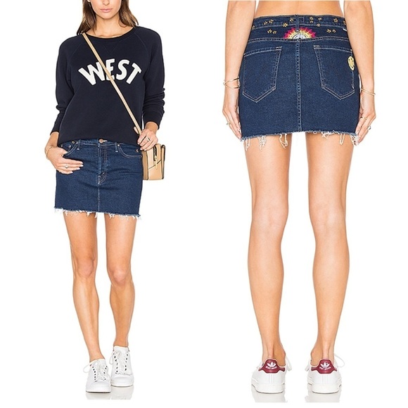 MOTHER Dresses & Skirts - MOTHER The Vagabond Mini Fray Skirt